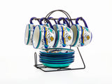6-Piece Cup & Saucer Set